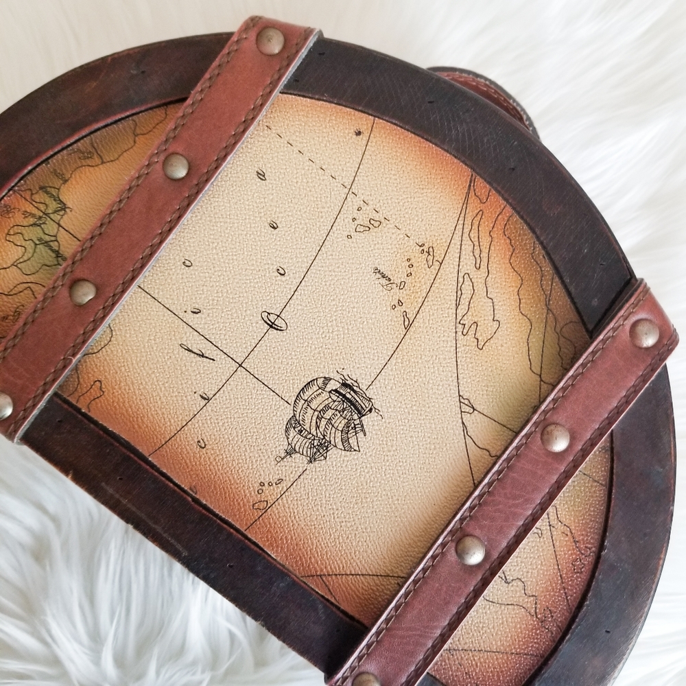 Wooden Map Box